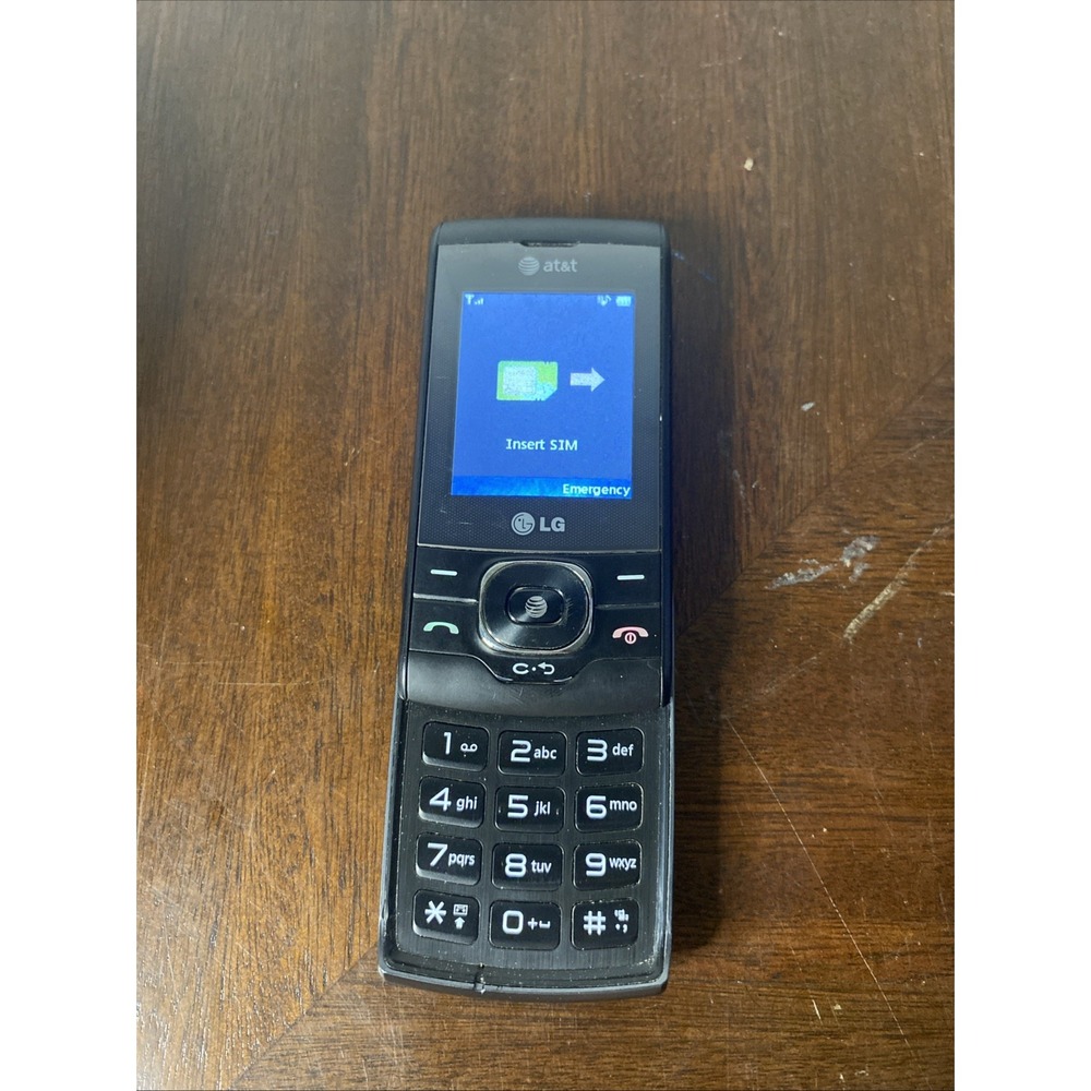 LG GU295 Slide Phone AT&T Black Tested Working Slider Mobile Phone